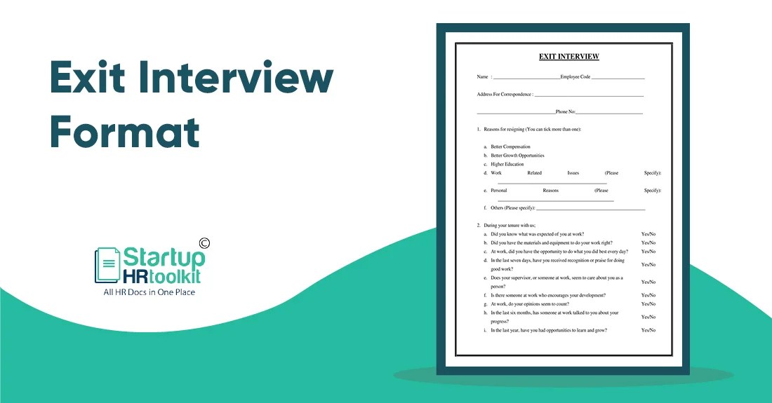 Exit Interview Format Download Form Template Word PDF