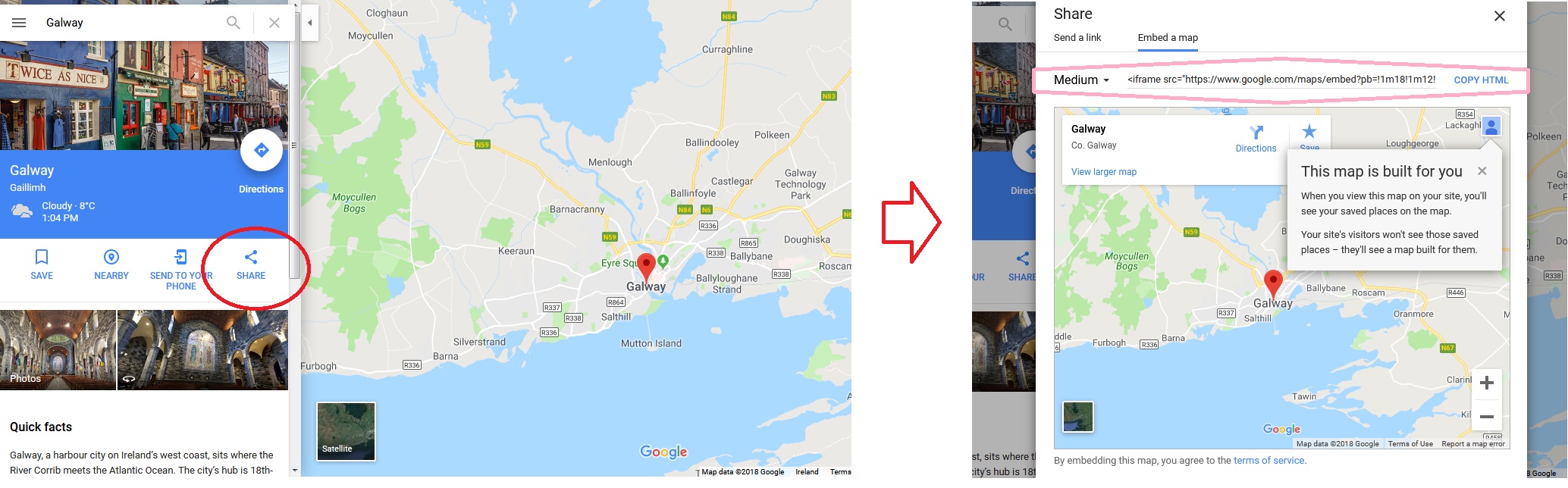 Embed Google Map In Web Page Embed Google Map How to WordPress Startup Web Training by Donncha
