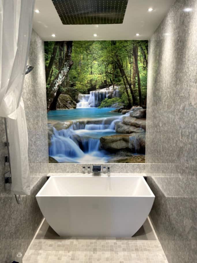 Master Bathroom Waterfall Wallpaper Start Wallpaper Wallpaper
