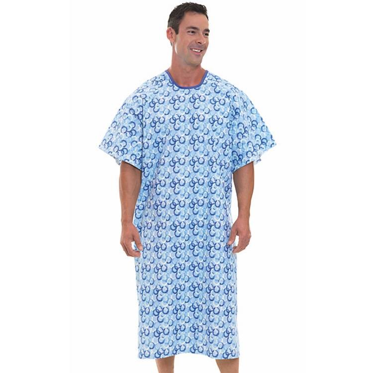 717 Fashion Seal Premium Full Size Angle Back Patient Gown51"