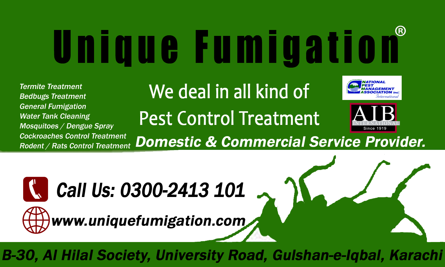 Pest Control Services in Karachi