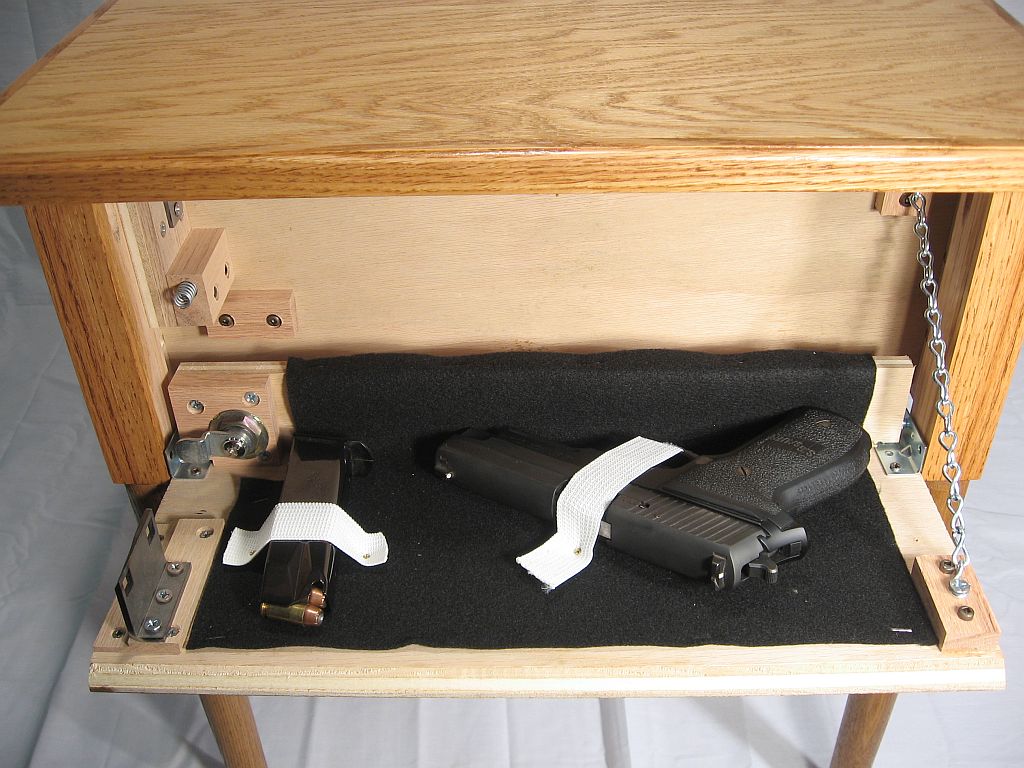 Hidden Gun Compartment Nightstand / How To Build A Nightstand With A Secret Compartment Hidden