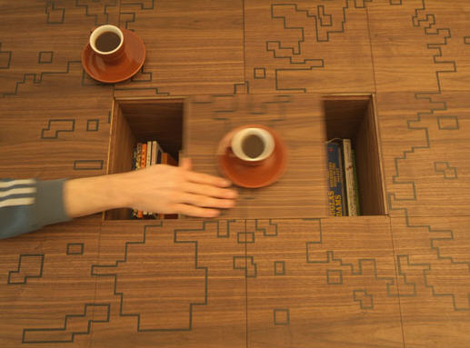 Puzzle on Secret Compartment Table StashVault Secret Stash Compartments