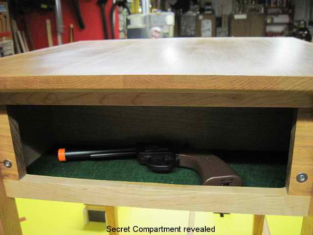 Secret Gun Compartment in Table | StashVault