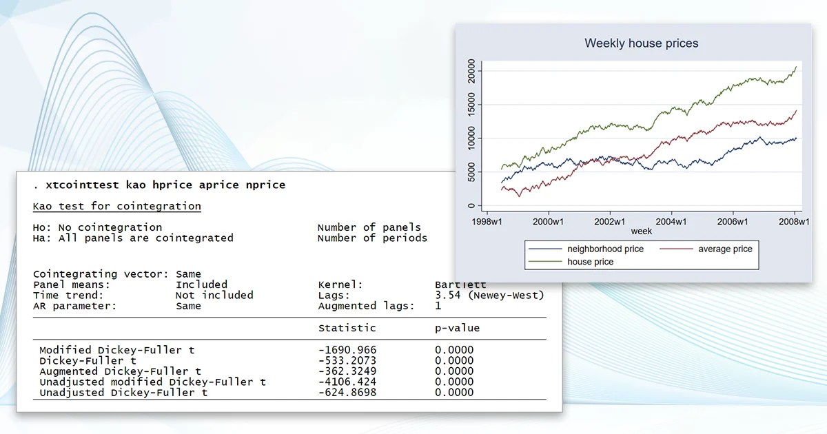 Paneldata cointegration tests Stata