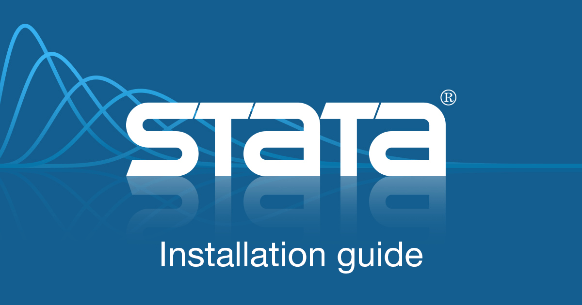 Installation guide Stata