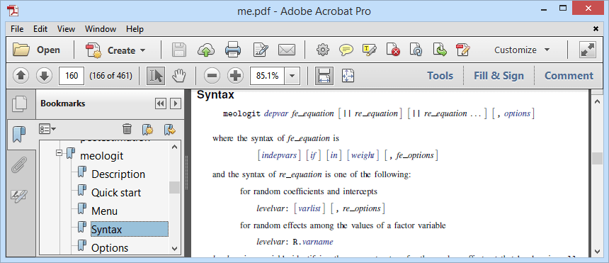 quickstarts Stata 14