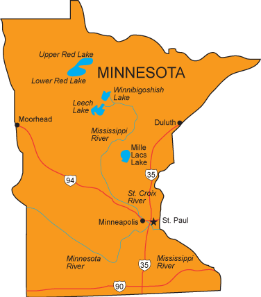 Map Of The State Of Minnesota Mn Map - Minnesota State Map
