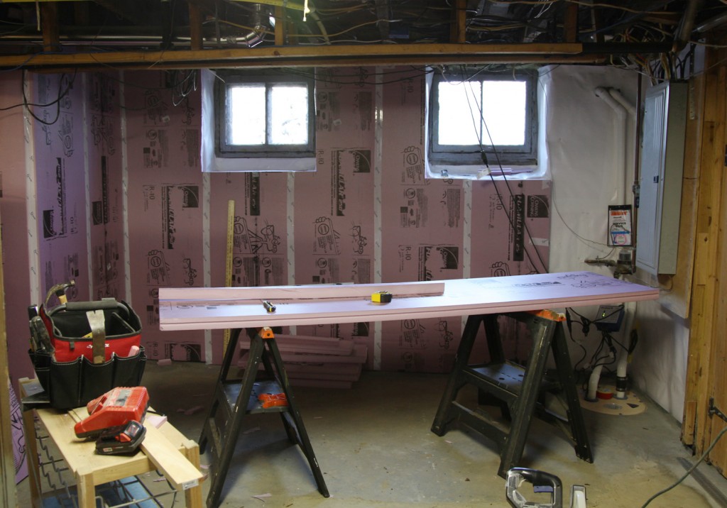 Our Basement Part 17: Pink Insulation Progress | Stately Kitsch