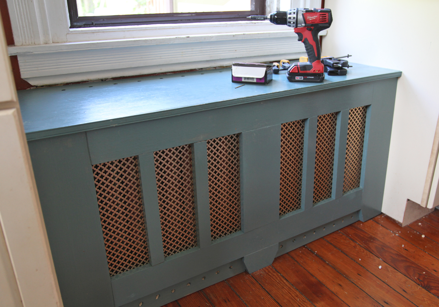 Our DIY Kitchen Window Seat & Radiator Cover Stately Kitsch