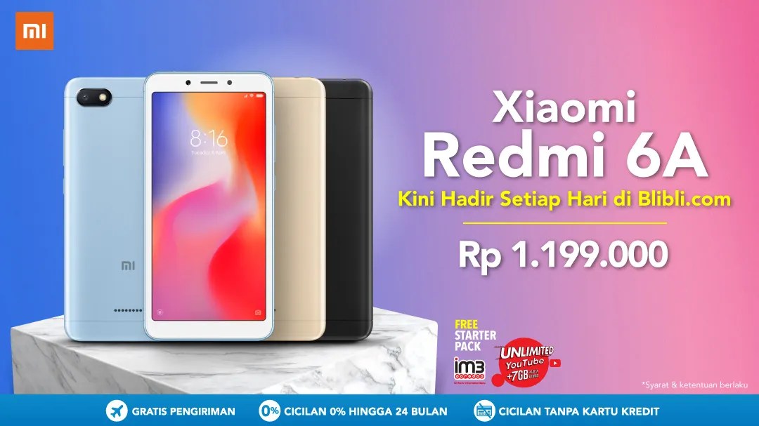 Promo Flash Sale Xiaomi Redmi 6A Cicilan 0