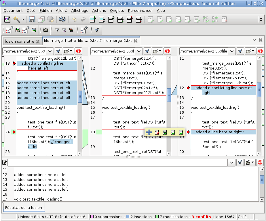 Ellié Computing Merge - Advanced Comparison/Diff/Merge Tool