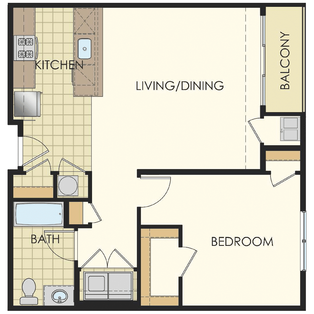 1 Bedroom Lyndhurst Apartment Floor Plans Station at Lyndhurst