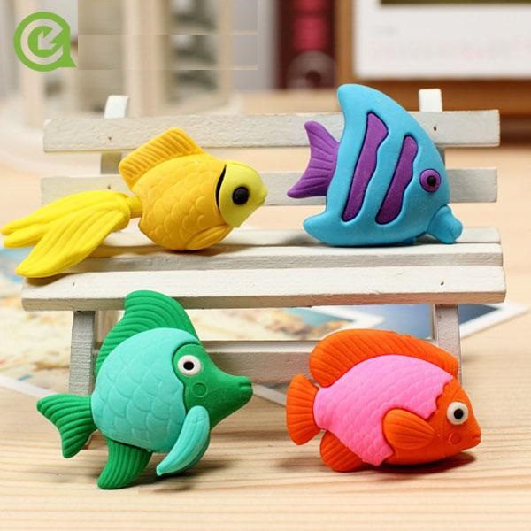 Fish Eraser Set of 4 [SB002501] Rs157.50 Online Stationery India