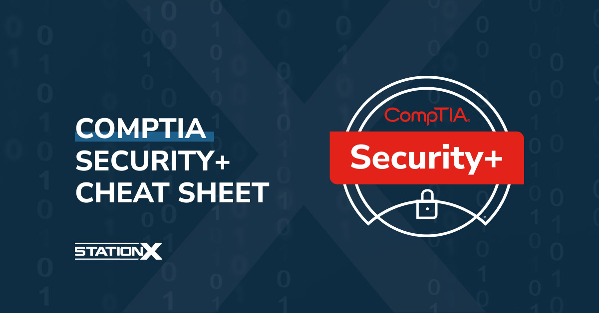 CompTIA Security+ Cheat Sheet (SY0601)