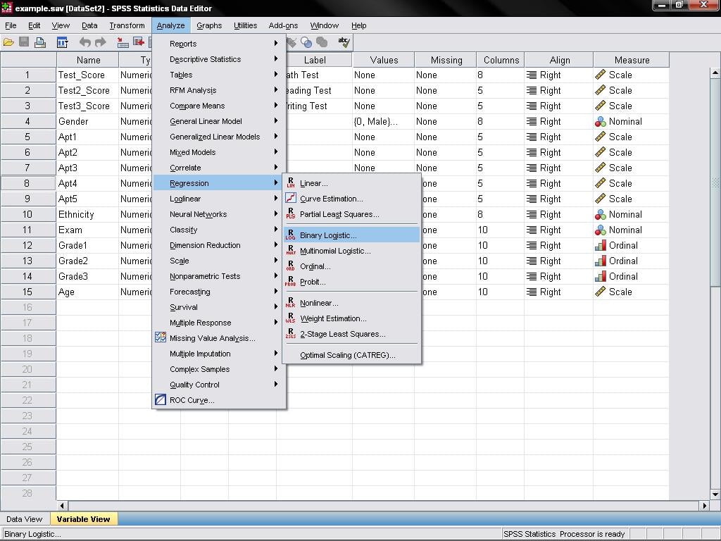 The Logistic Regression Analysis in SPSS Statistics Solutions