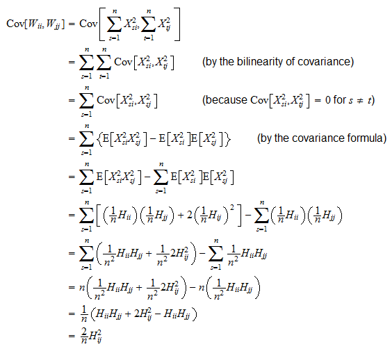 Wishart distribution Properties, proofs