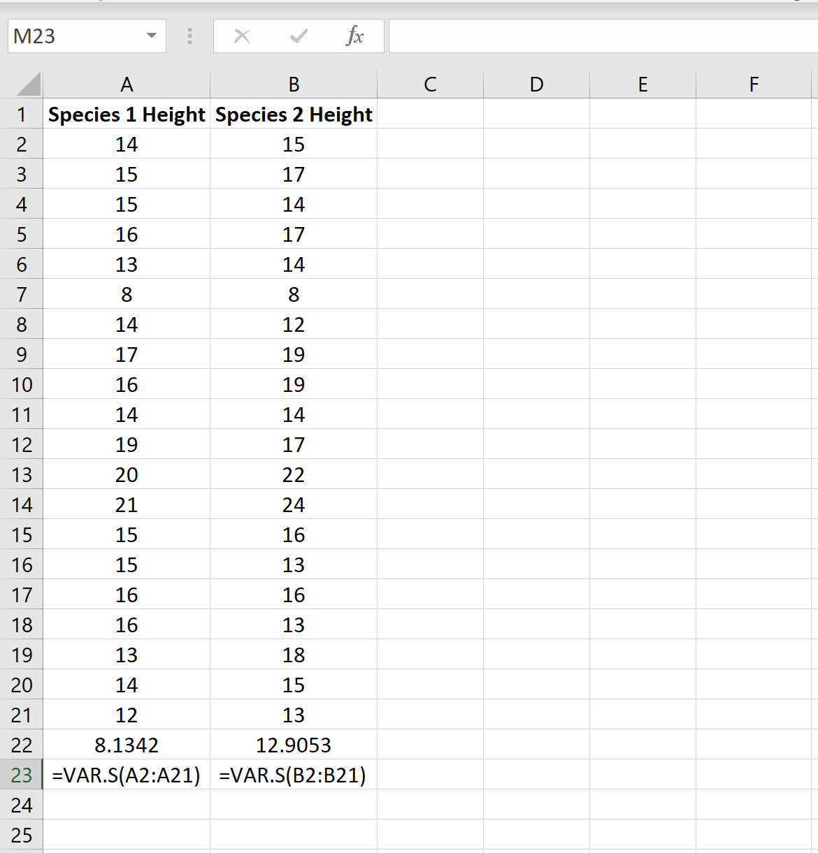 How to Conduct a Two Sample tTest in Excel