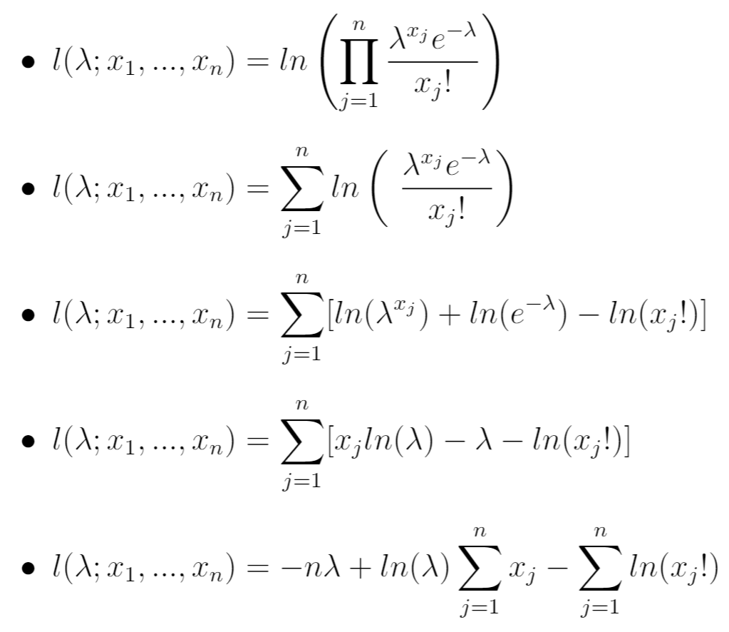 MLE for a Poisson Distribution (StepbyStep)