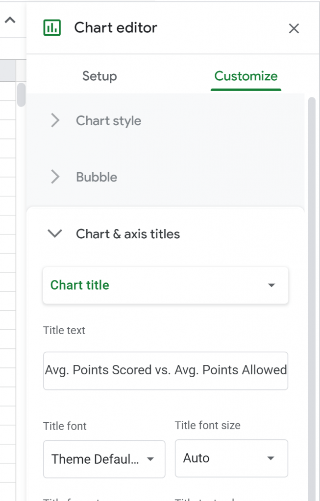 Bubble Chart in Google Sheets (StepbyStep)