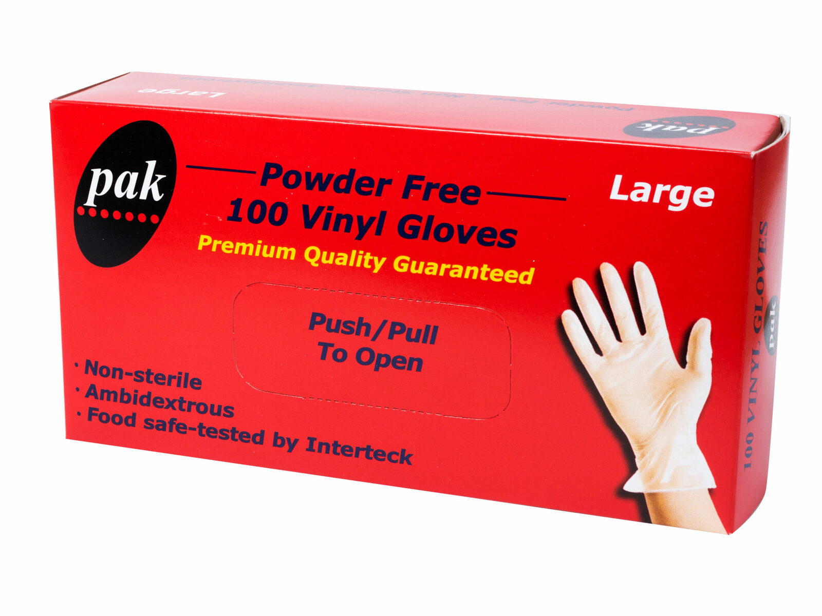 GLOVE VINYL CLEAR POWDER FREE LARGE