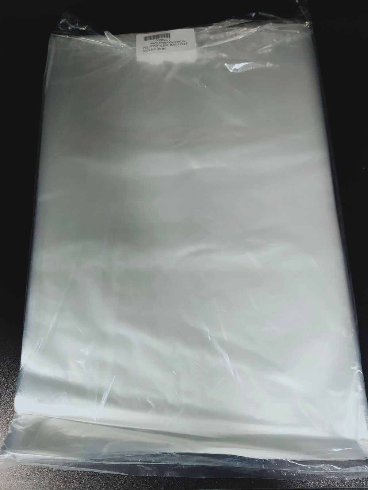 POLYPROPYLENE BAG 12X18 305X460 38UM