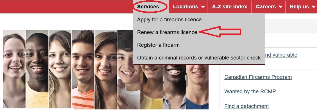 RCMP Firearm License Renewal Canada