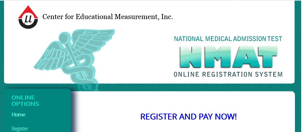 NMAT Online Registration System Philippines Center for