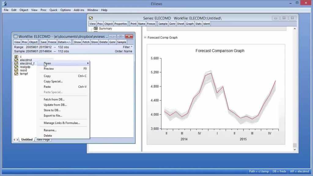 EViews Innovative Solutions For Econometric Analysis, Forecasting
