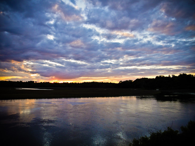 Moultrie Creek High Tide Sunset