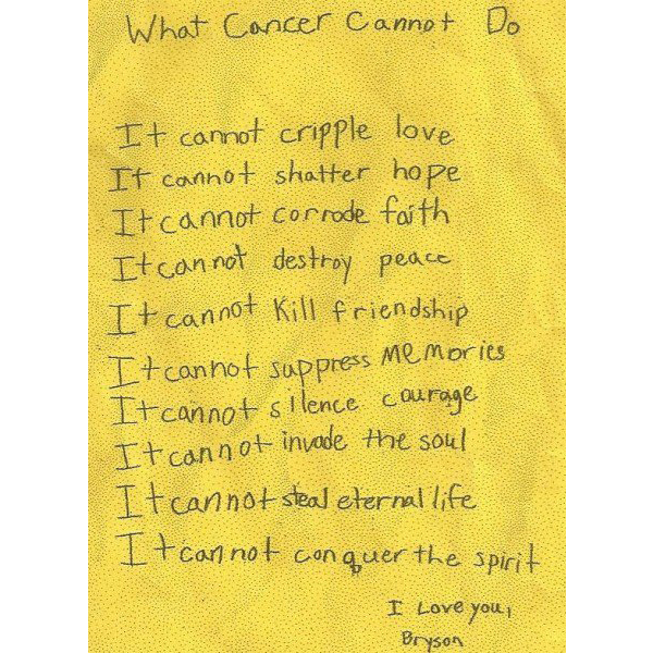 What Cancer Cannot Do
