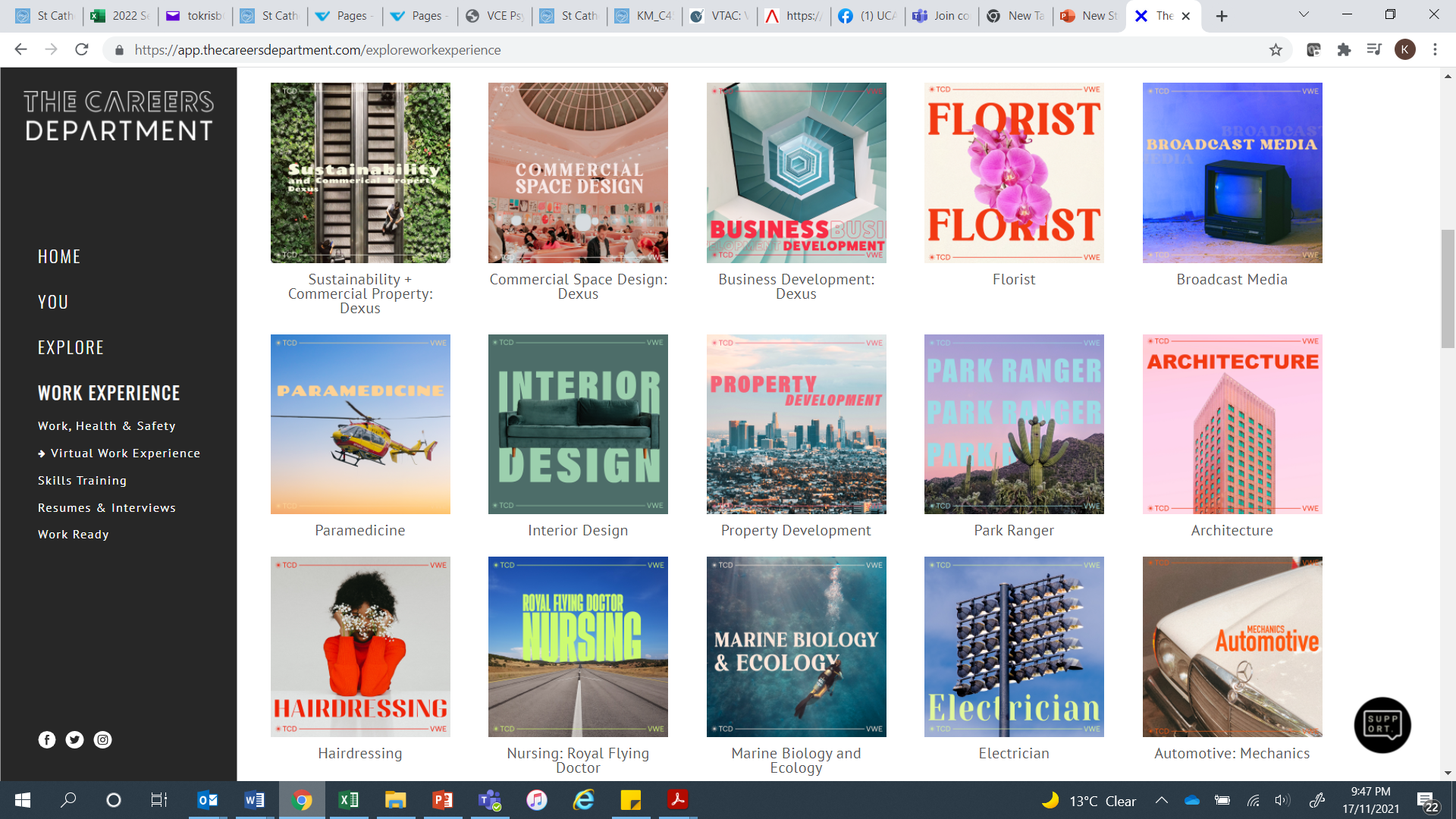 Virtual Work Experience St Catherine's School