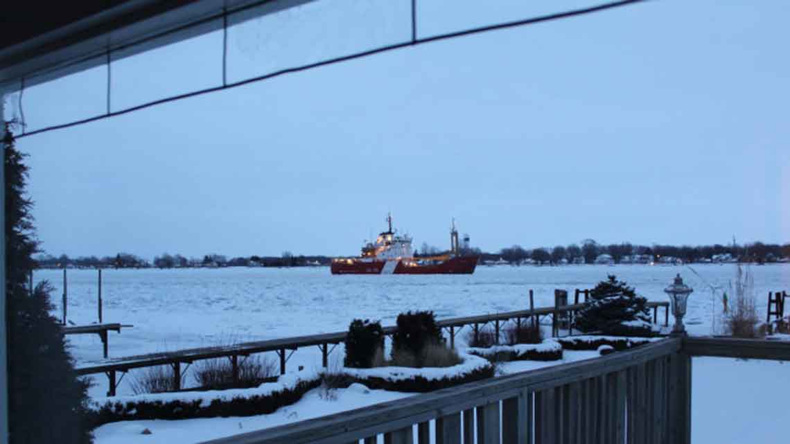 The St. Clair River House Ship Watcher's Paradise on the St. Clair River