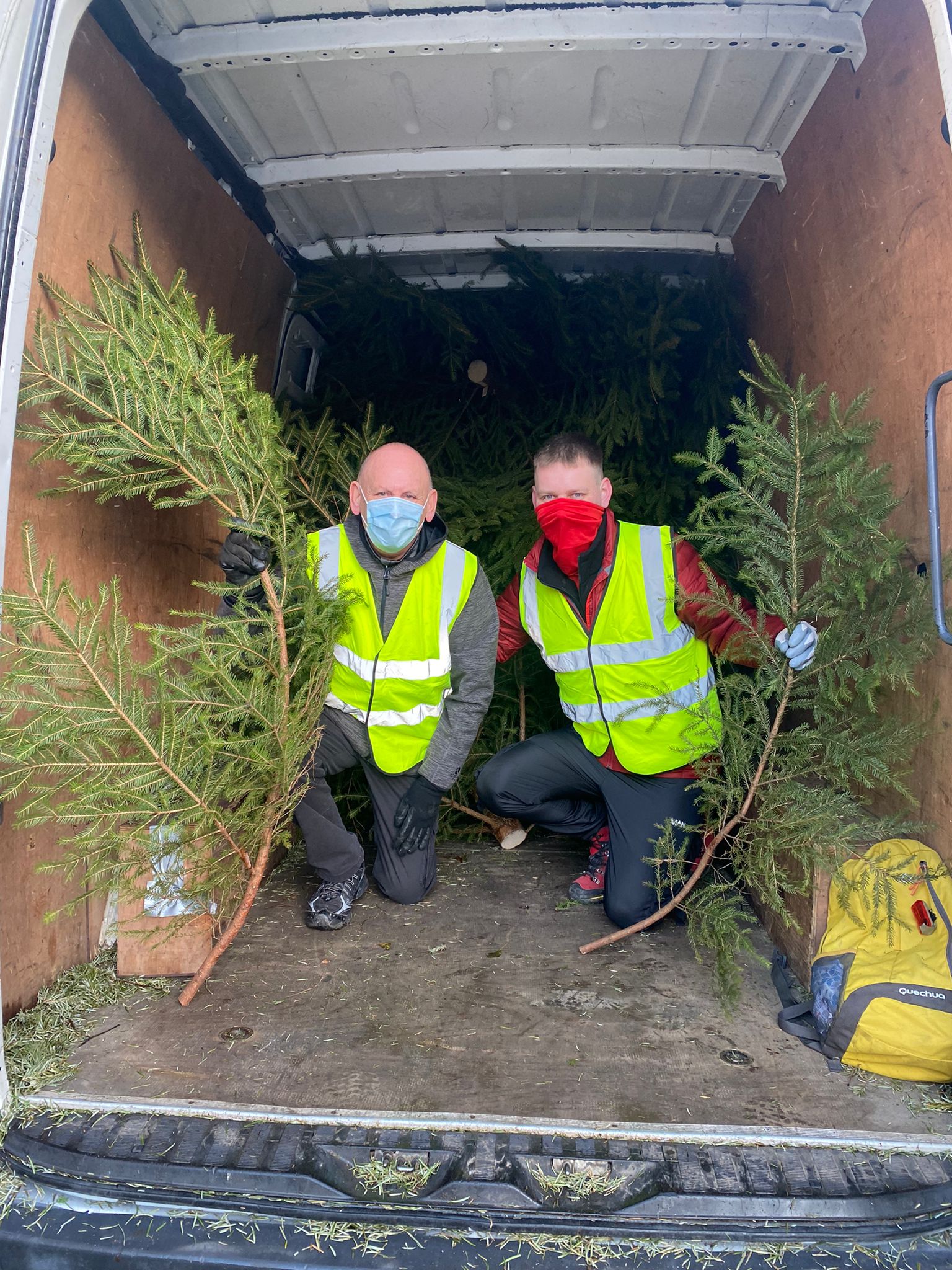 Christmas Tree Recycling St Cuthbert's Hospice