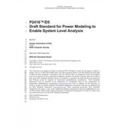 IEEE P2416 Standard PDF - STANDARD PDF SITE