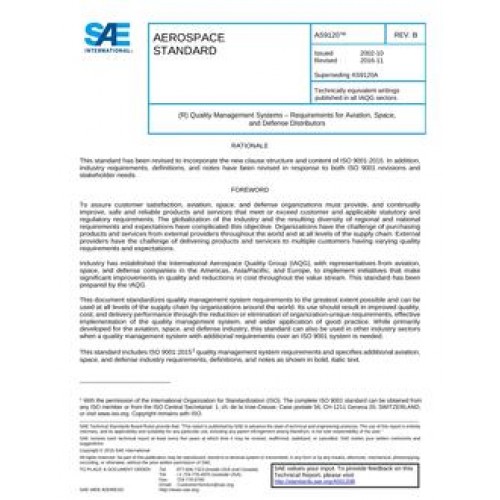 SAE AS9120B Standard PDF STANDARD PDF SITE