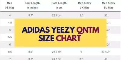 Adidas Yeezy Quantum Size Chart & Review (+ QNTM Barium)