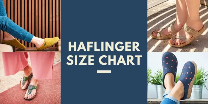 Haflinger Size Chart [Men, Women, Juniors, Children, Babies]