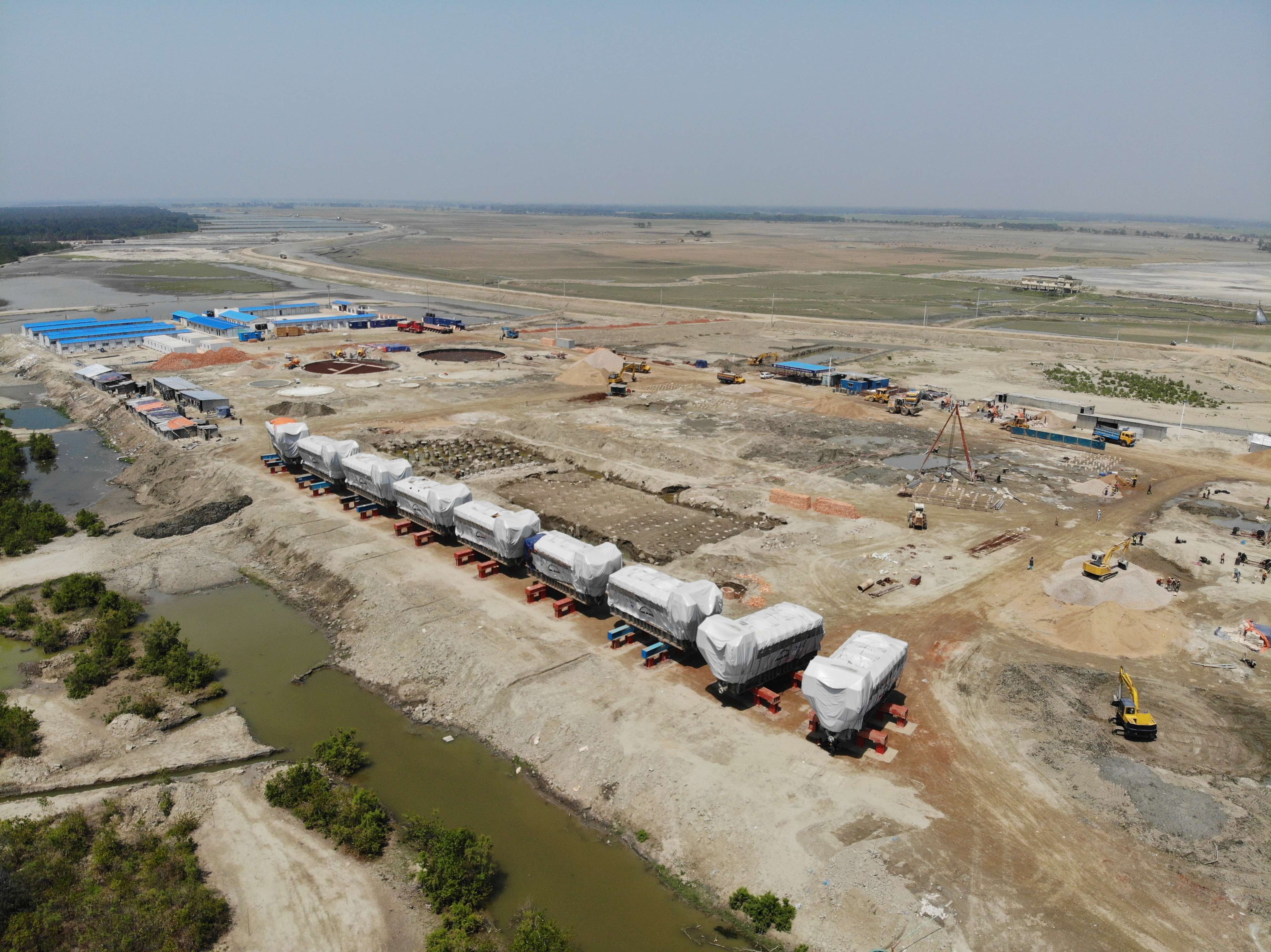 Mirsarai 150MW Dual Fuel Power Plant 315Ton Engine Transportation