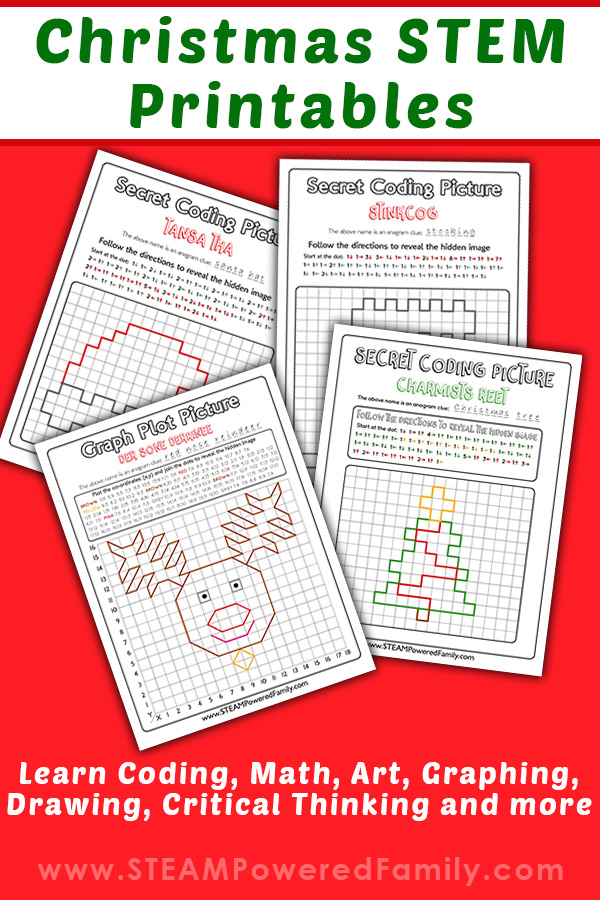 Christmas Coding STEM Printables Coding, Math and Art for the Holidays