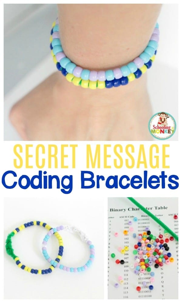 How to Make Binary Coding Bracelets with Secret Messages