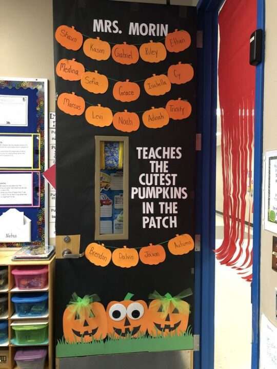 Festive Classroom Door Decorations for November