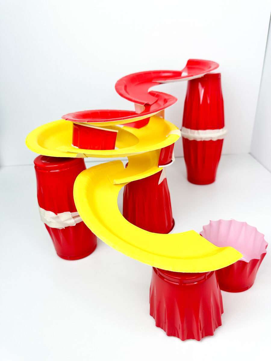 Paper Plate STEM Roller Coaster Design Challenge for Elementary