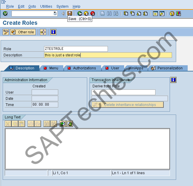 PFCG SAP Roles and Authorizations Maintenance