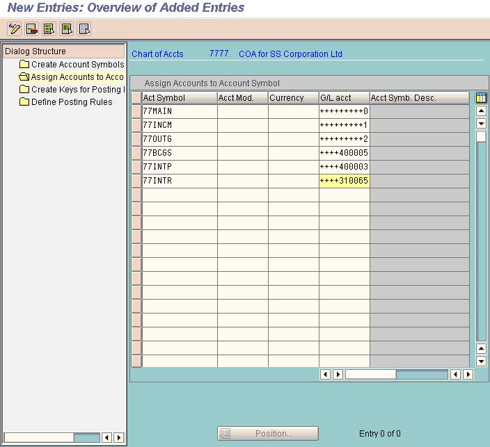 Define posting key ad Posting Rules for Bank Transactions