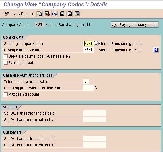 FBZP settings All company codes in SAP FICO