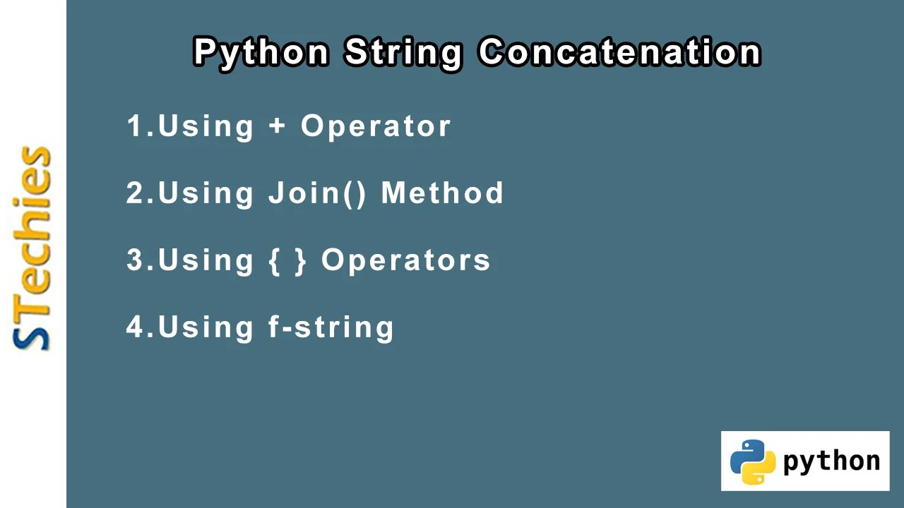 Python String Concatenation