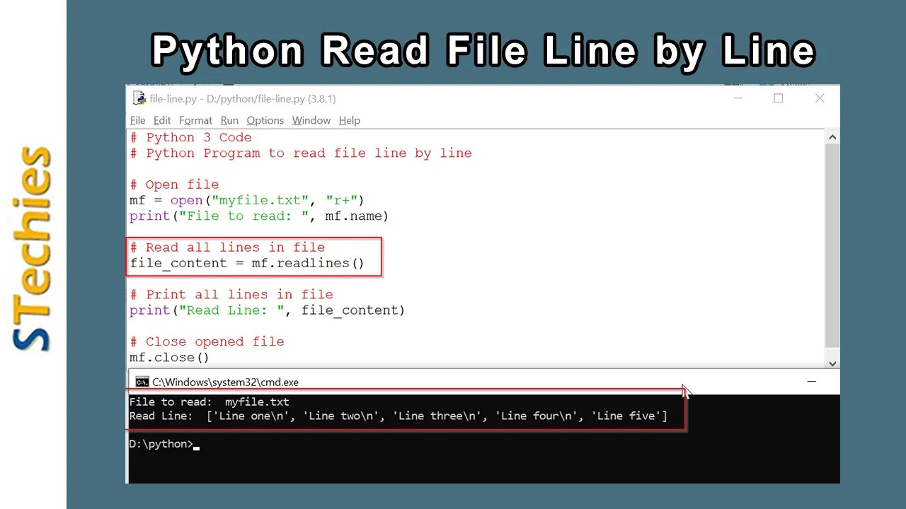 Read a File LineByLine in Python