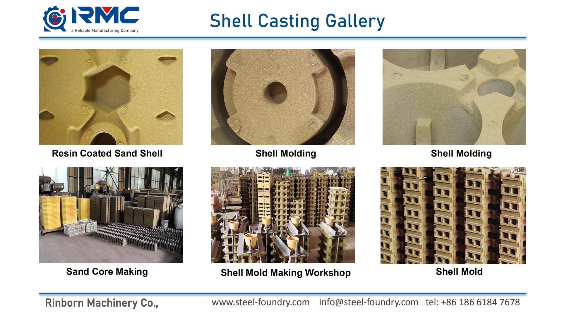 Gray Cast Iron Shell Casting Product Steel Casting Factory Grey