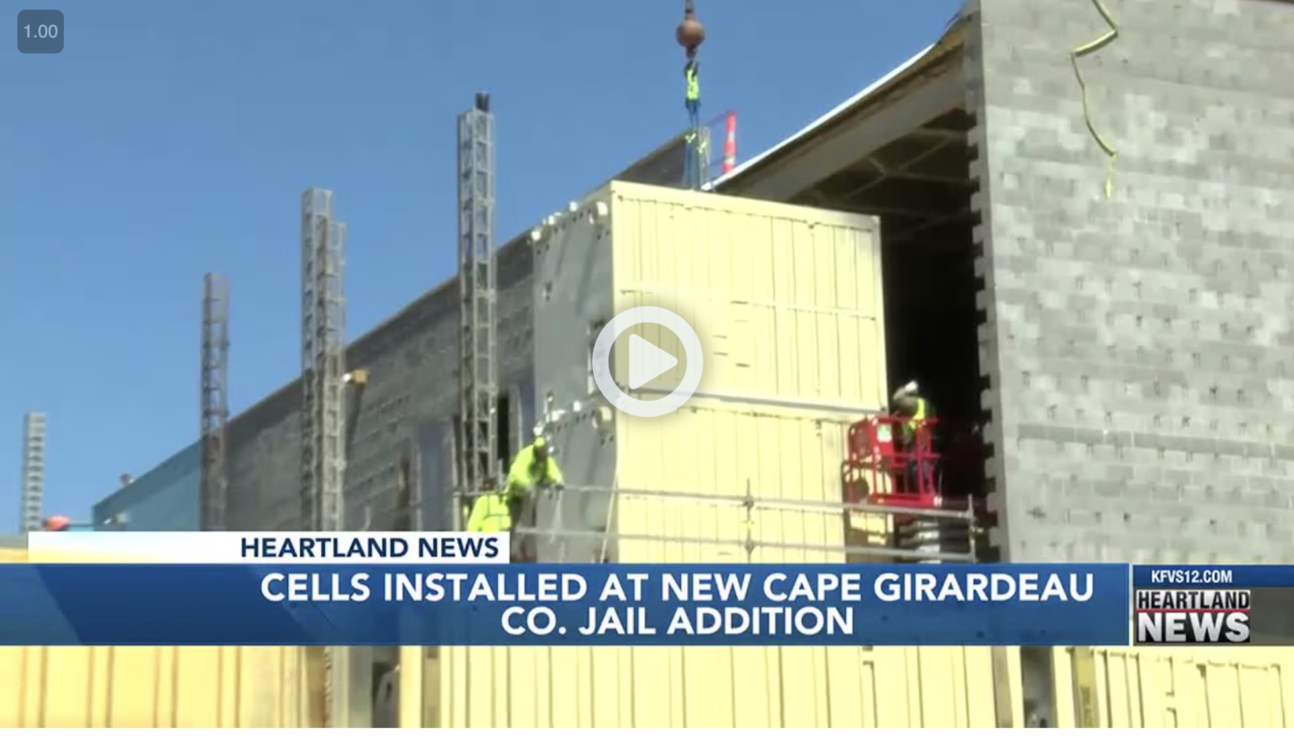 Cells Installed at New Cape Girardeau Co. Jail Addition SteelCell